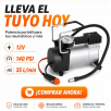 Compresor para Auto 12v Inflador de Neumáticos 140 Psi-Negro